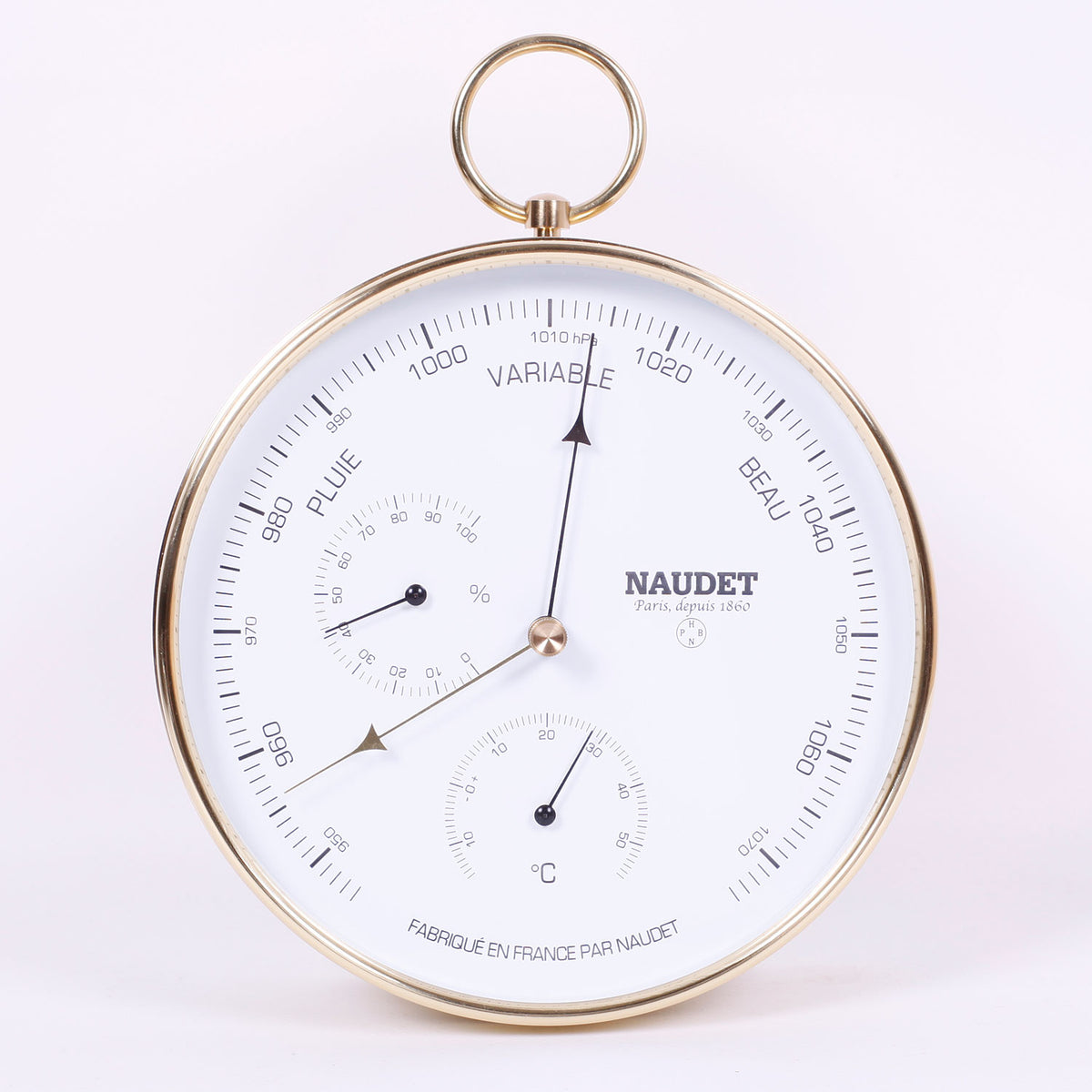 BAROMÈTRE TRIPLE FONCTION<br>À BÉLIÈRE Ø17CM