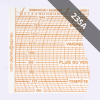 DIAGRAMMES HEBDOMADAIRES<br>POUR BAROMÈTRE ENREGISTREUR