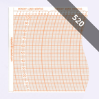 DIAGRAMMES<br>POUR HYGROMÈTRE ENREGISTREUR