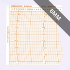 DIAGRAMMES HEBDOMADAIRES<br>POUR BAROMÈTRE ENREGISTREUR