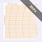 DIAGRAMMES HEBDOMADAIRES<br>POUR BAROMÈTRE ENREGISTREUR