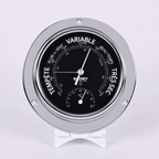 BAROMETER &amp; THERMOMETER<br>MIT RAND Ø13CM