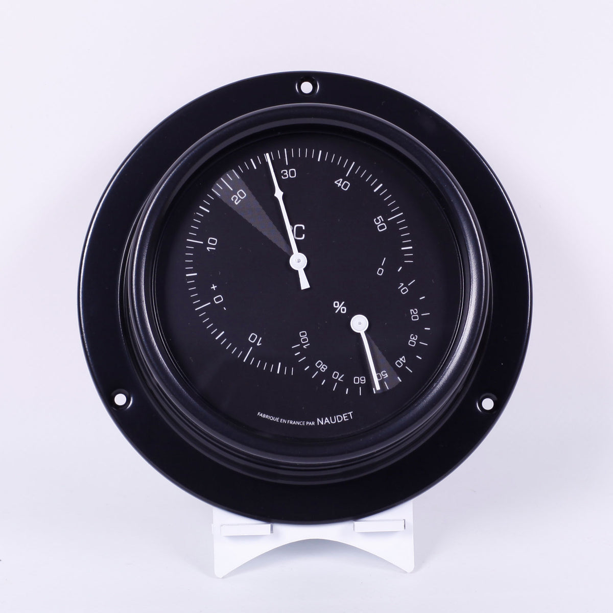 THERMOMÈTRE / HYGROMÈTRE À COLLERETTE<br>Ø13CM