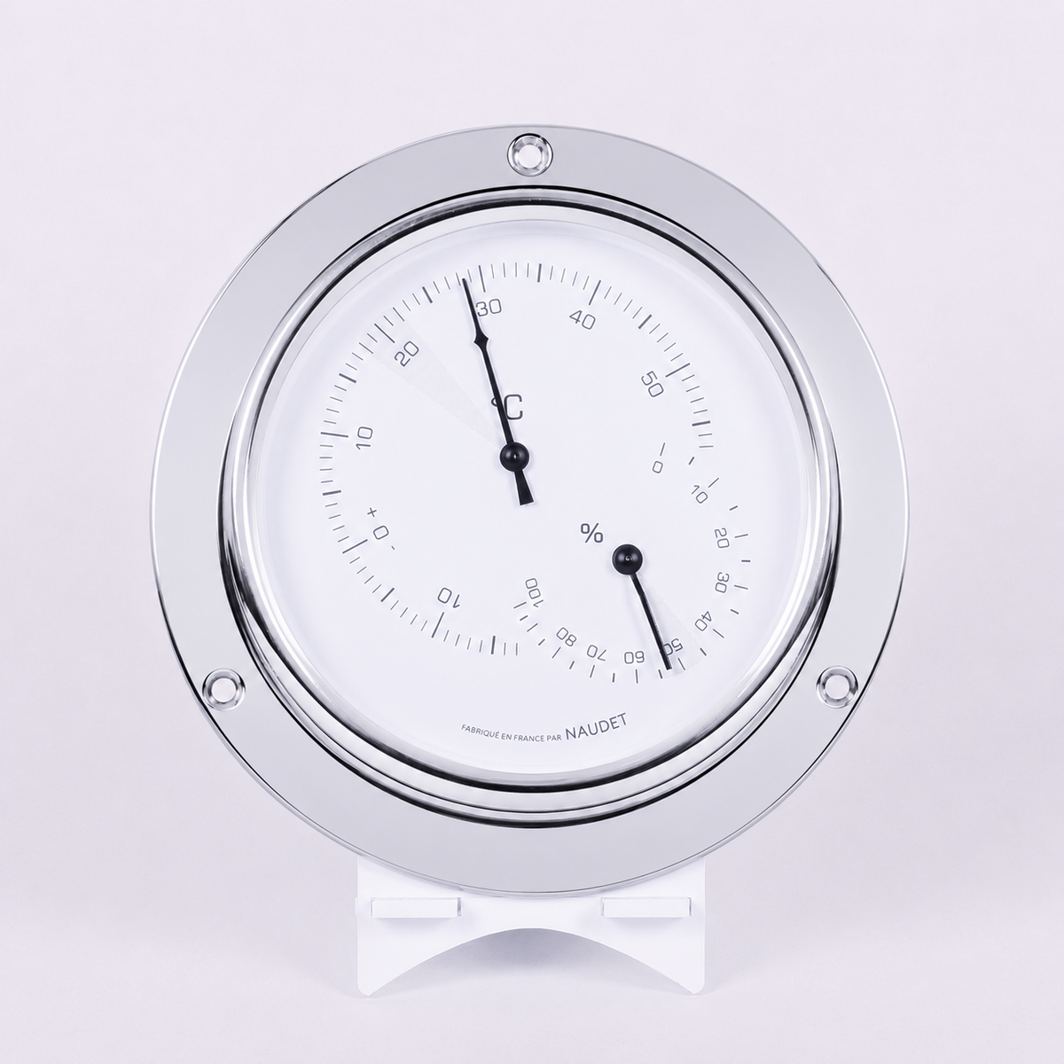 THERMOMÈTRE / HYGROMÈTRE À COLLERETTE<br>Ø13CM